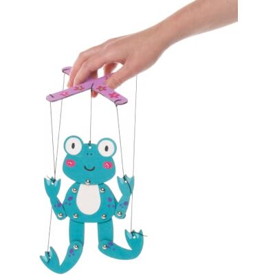 Baker Ross Kits Marioneta de Madera Rana Paquete de 3, haga tus propios títeres para niños, Artes y proyectos de artesanías de madera Baker Ross Kits Marioneta de Madera Rana Paquete de 3, haga tus propios títeres para niños, Artes y proyectos de artesanías de madera