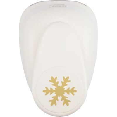 Creative Troquel con diseño de copos de nieve, 6,5 x 7,5 cm, color blanco y dorado Creative Troquel con diseño de copos de nieve, 6,5 x 7,5 cm, color blanco y dorado