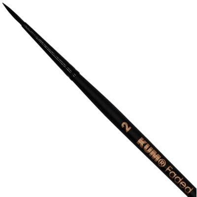 KUM Pincel para acuarela Faded redondo, tamaño 2 KUM Pincel para acuarela Faded redondo, tamaño 2