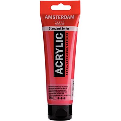 Amsterdam Standard Series Colores Acrílicos Tubo 120 ml Rojo Permanente Púrpura 348 (17093482) Amsterdam Standard Series Colores Acrílicos Tubo 120 ml Rojo Permanente Púrpura 348 (17093482)