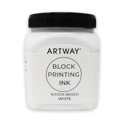 ARTWAY Tinta de Impresión en Bloque 250ml Blanca Ideal para Relieve, Block y Impresión en Linóleo ARTWAY Tinta de Impresión en Bloque 250ml Blanca Ideal para Relieve, Block y Impresión en Linóleo