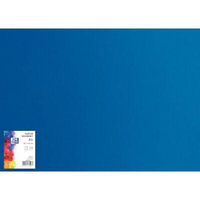 Oxford Cartón para manualidades, DIN A3, papel de manualidades colorido, 160 g/m², cartón bristol, 25 hojas, color azul marino, adecuado para manualidades, impresión, copia Oxford Cartón para manualidades, DIN A3, papel de manualidades colorido, 160 g/m², cartón bristol, 25 hojas, color azul marino, adecuado para manualidades, impresión, copia