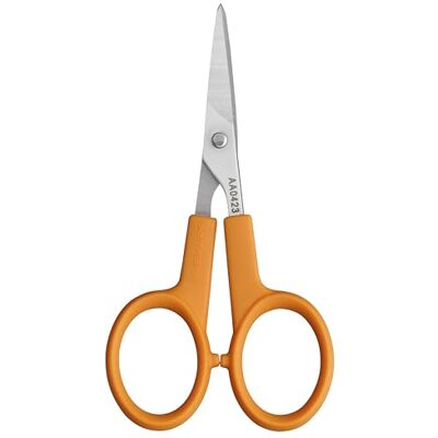 Fiskars Tijeras curvadas para manualidades, 4 pulgadas, acero y naranja Fiskars Tijeras curvadas para manualidades, 4 pulgadas, acero y naranja