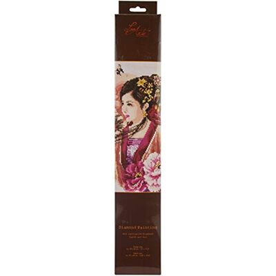 Lanarte Diamond Art Kit Asian Lady, Señora Asiática En Rosa, Talla única Lanarte Diamond Art Kit Asian Lady, Señora Asiática En Rosa, Talla única