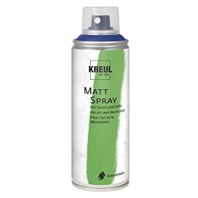 KREUL 76321 Spray de Color Azul Cobalto, 200 ml, Pintura clásica Mate en Spray a Base de Agua Altamente pigmentada e Impermeable Resistente a la Espuma de poliestireno para Interiores y Exteriores KREUL 76321 Spray de Color Azul Cobalto, 200 ml, Pintura clásica Mate en Spray a Base de Agua Altamente pigmentada e Impermeable Resistente a la Espuma de poliestireno para Interiores y Exteriores