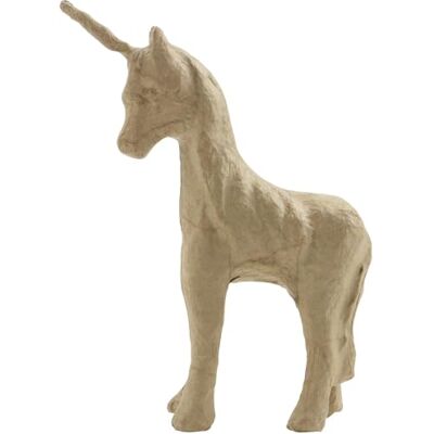 décopatch Un lot de 5 supports en papier brun pulpé 12x4x16,5 cm, Licorne Féérique décopatch Un lot de 5 supports en papier brun pulpé 12x4x16,5 cm, Licorne Féérique