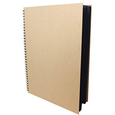 ARTWAY Enviro Cuaderno de cartulinas negras 100 % reciclado 270 gsm A3 30 hojas ARTWAY Enviro Cuaderno de cartulinas negras 100 % reciclado 270 gsm A3 30 hojas