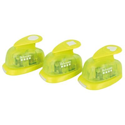 Artemio Kit 3 perforadoras (5/8 "formas, verde, 13,5 x 5 x 16,5 cm) Artemio Kit 3 perforadoras (5/8 "formas, verde, 13,5 x 5 x 16,5 cm)