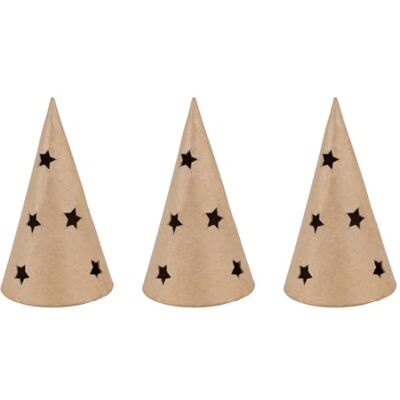 décopatch Un Lot de 5 Bougeoirs sapin en papier mâché 8x8x14,5cm Compatible bougie LED décopatch Un Lot de 5 Bougeoirs sapin en papier mâché 8x8x14,5cm Compatible bougie LED