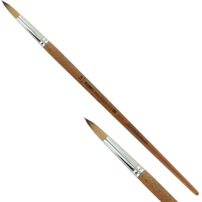 KUM Pincel para acrílico y óleo Wood Line, redondo, tamaño 14 KUM Pincel para acrílico y óleo Wood Line, redondo, tamaño 14