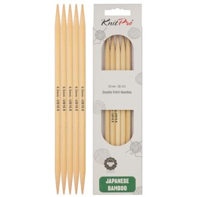Agujas de tejer de bambú KnitPro 20cm US10 ½ - knitting needles Agujas de tejer de bambú KnitPro 20cm US10 ½ - knitting needles