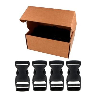VELOX Broche Doble Plástico Negro 15 mm. 220u. VELOX Broche Doble Plástico Negro 15 mm. 220u.