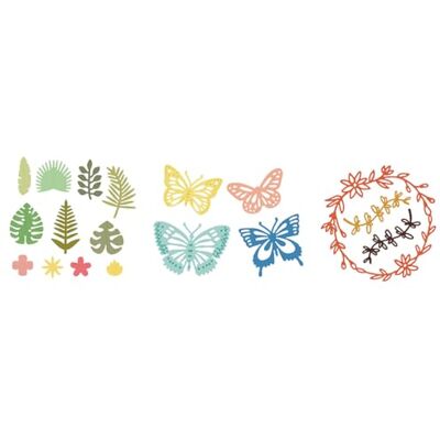 MISS KUTY Set 3 Troqueles finos ZAG Botánico y Mariposas Para cortar papel, cartulina, goma EVA y hojas de aluminio para proyectos de tarjetería, scrapbooking y manualidades MISS KUTY Set 3 Troqueles finos ZAG Botánico y Mariposas Para cortar papel, cartulina, goma EVA y hojas de aluminio para proyectos de tarjetería, scrapbooking y manualidades