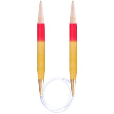 Pony Agujas de Tejer Circulares de Madera Flair 60 cm 9 mm 1 unidad Pony Agujas de Tejer Circulares de Madera Flair 60 cm 9 mm 1 unidad