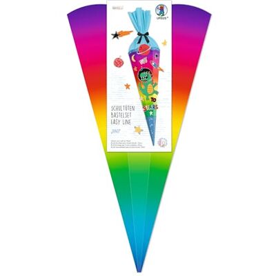 Ursus 1005 00 01 Kit de manualidades para cucuruchos escolares Easy Line «Dino», hexagonal, altura aprox. 68 cm, diámetro aprox. 20 cm, incluye instrucciones de montaje y plantillas Ursus 1005 00 01 Kit de manualidades para cucuruchos escolares Easy Line «Dino», hexagonal, altura aprox. 68 cm, diámetro aprox. 20 cm, incluye instrucciones de montaje y plantillas