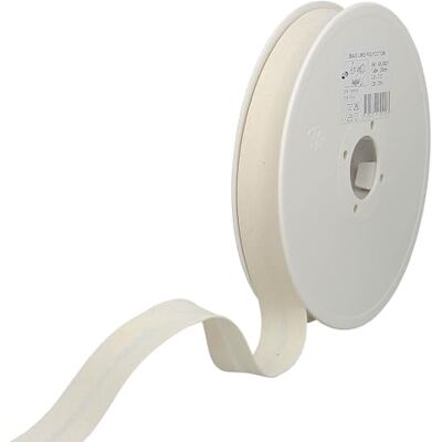 Les Petits Rubans Cinta Al Bies 20 mm de ancho, plegada 10 mm, rollo de 25 m, 50% algodón, 50% poliéster, cenefa para costura, pancartas, tapicería, muebles, ribetes, ropa, mantas Les Petits Rubans Cinta Al Bies 20 mm de ancho, plegada 10 mm, rollo de 25 m, 50% algodón, 50% poliéster, cenefa para costura, pancartas, tapicería, muebles, ribetes, ropa, mantas
