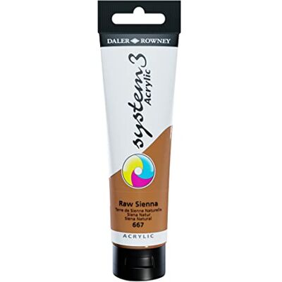 Daler Rowney System 3 Acrylic 150ml Raw Sienna (667) Daler Rowney System 3 Acrylic 150ml Raw Sienna (667)
