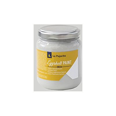 La Pajarita 107537 Pintura para Decoración y DIY, Eggshell, 1, Gris (Soft Stone), gris (soft stone), 175 ml La Pajarita 107537 Pintura para Decoración y DIY, Eggshell, 1, Gris (Soft Stone), gris (soft stone), 175 ml