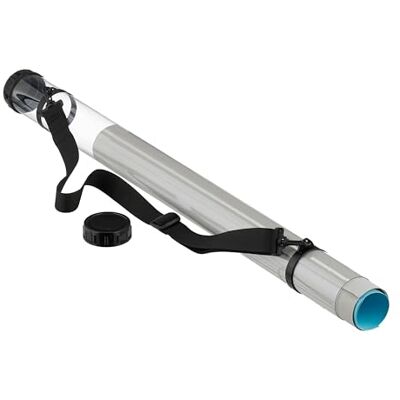Relaxdays Rollo para pósteres con Correa, 94 cm, Ø 7,5 cm, Transporte hasta A0, Transparente/Negro Relaxdays Rollo para pósteres con Correa, 94 cm, Ø 7,5 cm, Transporte hasta A0, Transparente/Negro