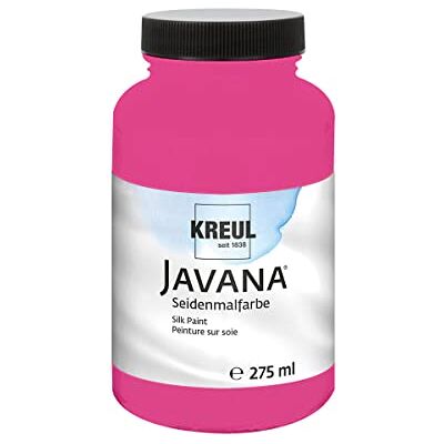 KREUL 8114-275 Javana pintura para seda 275 ml, rosa, pintura al agua muy pigmentada y brillante, con un carácter líquido fluido, penetra profundamente en las fibras KREUL 8114-275 Javana pintura para seda 275 ml, rosa, pintura al agua muy pigmentada y brillante, con un carácter líquido fluido, penetra profundamente en las fibras