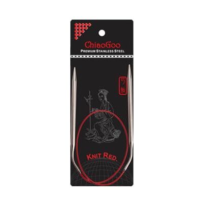 ChiaoGoo Knit Red Agujas Circulares - Herramienta de tejer ChiaoGoo Knit Red Agujas Circulares - Herramienta de tejer