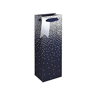 Eurowrap Clairefontaine 30864-4Cpack – Juego de 6 bolsas de regalo Excellia, tamaño de botella, tamaño: 12,7 x 9 x 35,5 cm, 210 g, diseño de estrella plateada sobre fondo plateado, envoltorio de regalo, Eurowrap Clairefontaine 30864-4Cpack – Juego de 6 bolsas de regalo Excellia, tamaño de botella, tamaño: 12,7 x 9 x 35,5 cm, 210 g, diseño de estrella plateada sobre fondo plateado, envoltorio de regalo,