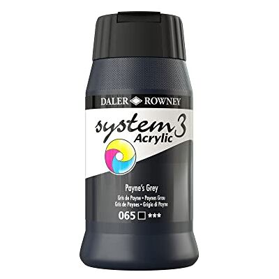 Daler Rowney Pintura acrílica sistema 3 Payne's Grey (065) Daler Rowney Pintura acrílica sistema 3 Payne's Grey (065)