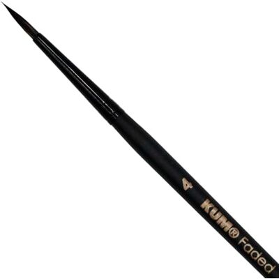 KUM Pincel para acuarela Faded redondo, tamaño 4 KUM Pincel para acuarela Faded redondo, tamaño 4