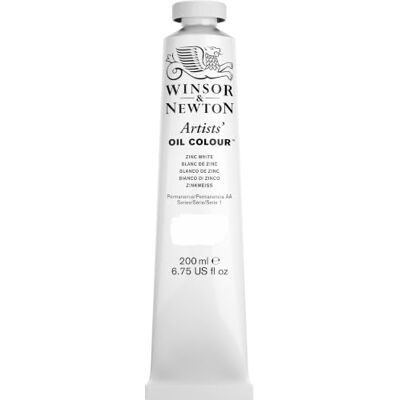 Winsor & Newton Artists Pintura al Óleo, 200 ML, Blanco (Blanco de Zinc) Winsor & Newton Artists Pintura al Óleo, 200 ML, Blanco (Blanco de Zinc)