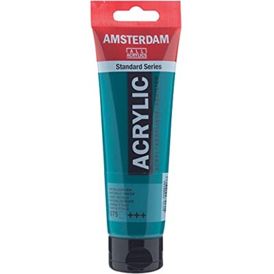 Amsterdam Standard Series Colores Acrílicos Tubo 120 ml Verde Ftalo 675 () Amsterdam Standard Series Colores Acrílicos Tubo 120 ml Verde Ftalo 675 ()