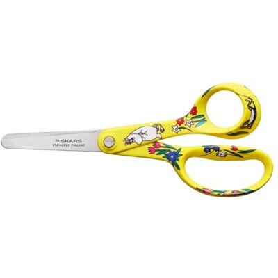 Fiskars X Mumin Tijeras infantiles con diseño Mumin, Para diestros, Longitud: 13 cm, Hojas seguridad de acero inoxidable, Señorita Snork, Fiskars X Mumin Tijeras infantiles con diseño Mumin, Para diestros, Longitud: 13 cm, Hojas seguridad de acero inoxidable, Señorita Snork,