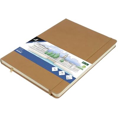 Kangaro A4 Cuaderno de bocetos (80 hojas, 140 g, tapa dura, poliuretano, con banda elástica y cinta) Kangaro A4 Cuaderno de bocetos (80 hojas, 140 g, tapa dura, poliuretano, con banda elástica y cinta)