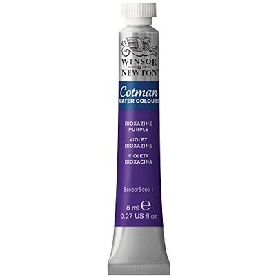 Winsor & Newton Cotman Pintura de acuarela, tubo de 8 ml, violeta dioxazina Winsor & Newton Cotman Pintura de acuarela, tubo de 8 ml, violeta dioxazina