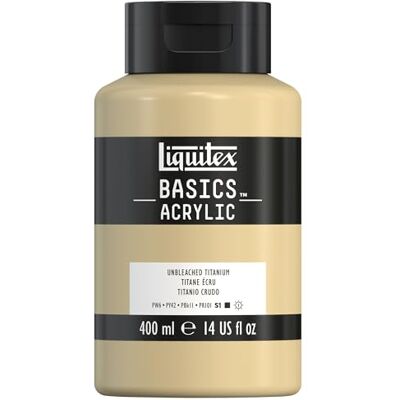 Liquitex Basic Acrylic Tubo de Pintura Acrílica, 400 ML, Beige (Titanio Crudo Nuevo) Liquitex Basic Acrylic Tubo de Pintura Acrílica, 400 ML, Beige (Titanio Crudo Nuevo)