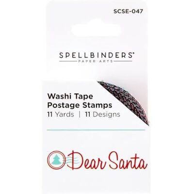Spellbinders Dear Santa Postage Stamp Washi Tape Spellbinders Dear Santa Postage Stamp Washi Tape