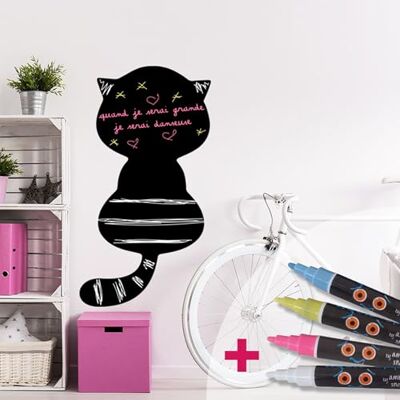 Ambiance Sticker Ambiance Adhesivo decorativo para pared (45 x 25 cm y 4 tizas líquidas) Ambiance Sticker Ambiance Adhesivo decorativo para pared (45 x 25 cm y 4 tizas líquidas)