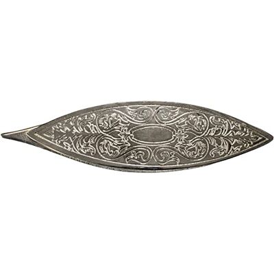 Lacis Victorian Engraved Tatting Shuttle, Silver, Latón Templado, Plateado, Talla única Lacis Victorian Engraved Tatting Shuttle, Silver, Latón Templado, Plateado, Talla única