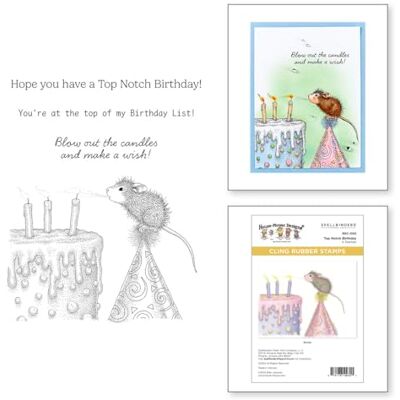 Spellbinders Juego de sellos de goma para cumpleaños de The House-Mouse Creative Day Collection Spellbinders Juego de sellos de goma para cumpleaños de The House-Mouse Creative Day Collection
