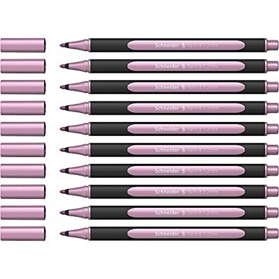 Schneider Paint-It 020 Rotuladores metálicos (grosor de trazo 1-2 mm, 10 unidades), color rosa metálico Schneider Paint-It 020 Rotuladores metálicos (grosor de trazo 1-2 mm, 10 unidades), color rosa metálico