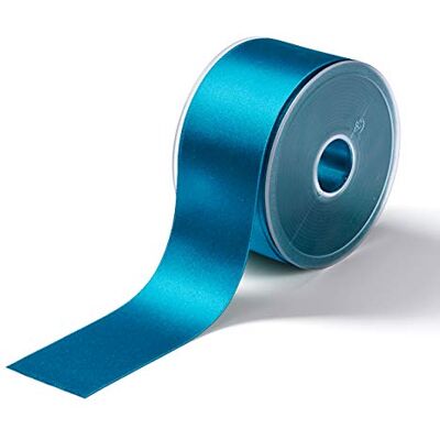 Prym Cinta de Raso (50 mm), Color, Poliéster, Azul Caribe Prym Cinta de Raso (50 mm), Color, Poliéster, Azul Caribe