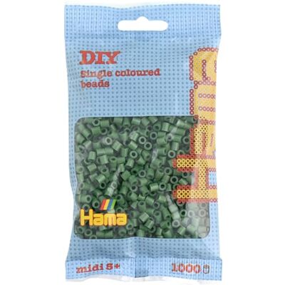 Hama Bolsa de perlas Aprox. 1000 cuentas midi fusibles para manualidades y mosaicos Perlas de fusión para niños creativos 5+ Juego de arte y decoración Forrest Green Hama Bolsa de perlas Aprox. 1000 cuentas midi fusibles para manualidades y mosaicos Perlas de fusión para niños creativos 5+ Juego de arte y decoración Forrest Green