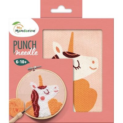 Avenue Mandarine My Mandarine Punch Needle Kit de Punto de Cruz Infantil (18 x 18 cm), diseño de Unicornio, liconre Avenue Mandarine My Mandarine Punch Needle Kit de Punto de Cruz Infantil (18 x 18 cm), diseño de Unicornio, liconre