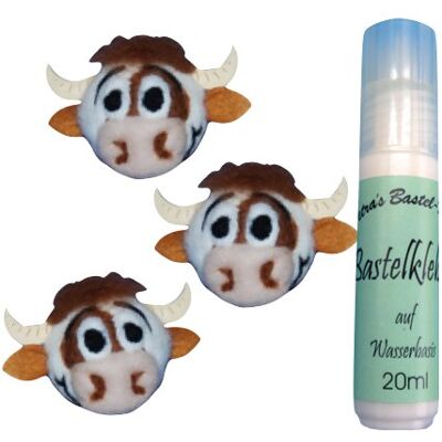 Petra's Bastel News Juego de Manualidades, Blanco/marrón, 4 cm Petra's Bastel News Juego de Manualidades, Blanco/marrón, 4 cm