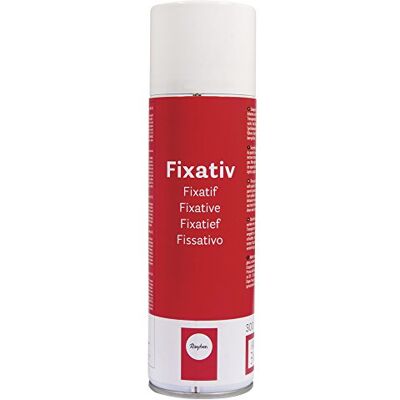 Rayher Spray fijador carboncillo, ceras, pastel y lápices, transparente, 300 ml, Rayher Spray fijador carboncillo, ceras, pastel y lápices, transparente, 300 ml,