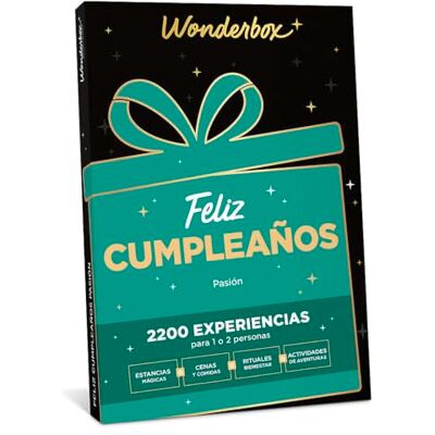WONDERBOX Caja regalo ¡FELIZ CUMPLEAÑOS! PASIÓN WONDERBOX Caja regalo ¡FELIZ CUMPLEAÑOS! PASIÓN