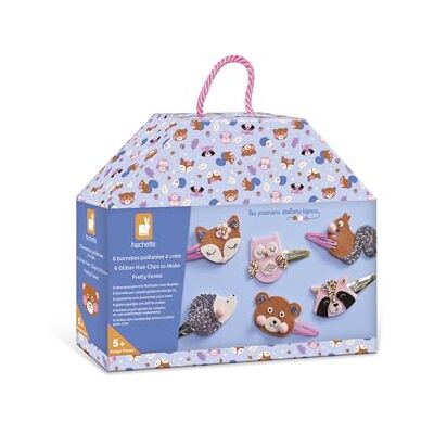 Janod Set para Crear 6 Horquillas Animales del Bosque Estuche para Hacer Pinzas para el Pelo Kit de Ocio Creativo Infantil A Partir de 5 años Janod Set para Crear 6 Horquillas Animales del Bosque Estuche para Hacer Pinzas para el Pelo Kit de Ocio Creativo Infantil A Partir de 5 años