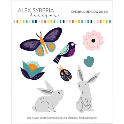 Alex Syberia Designs Juego de troqueles Cheerful Meadow Alex Syberia Designs Juego de troqueles Cheerful Meadow