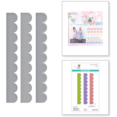 Spellbinders Stitch & Dots Troqueles grabados con bordes festoneados de la colección Simple Vintage Flower Shoppe con historias simples Spellbinders Stitch & Dots Troqueles grabados con bordes festoneados de la colección Simple Vintage Flower Shoppe con historias simples