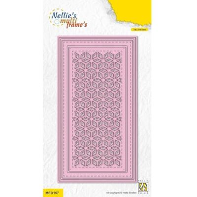 Nellie's Choice Rectángulo-3 Troqueles de Marco Múltiple-7,8 x 14,6 cm-para Hacer Tarjetas, Navidad, Scrapbooking, Manualidades, DIY, Rosa, 78x146mm Nellie's Choice Rectángulo-3 Troqueles de Marco Múltiple-7,8 x 14,6 cm-para Hacer Tarjetas, Navidad, Scrapbooking, Manualidades, DIY, Rosa, 78x146mm