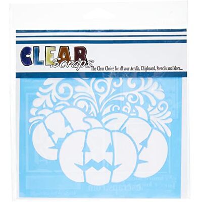 Clear Scraps Plantillas Decorativas Manualidades, Multicolor, 6 x 15,2 cm Clear Scraps Plantillas Decorativas Manualidades, Multicolor, 6 x 15,2 cm